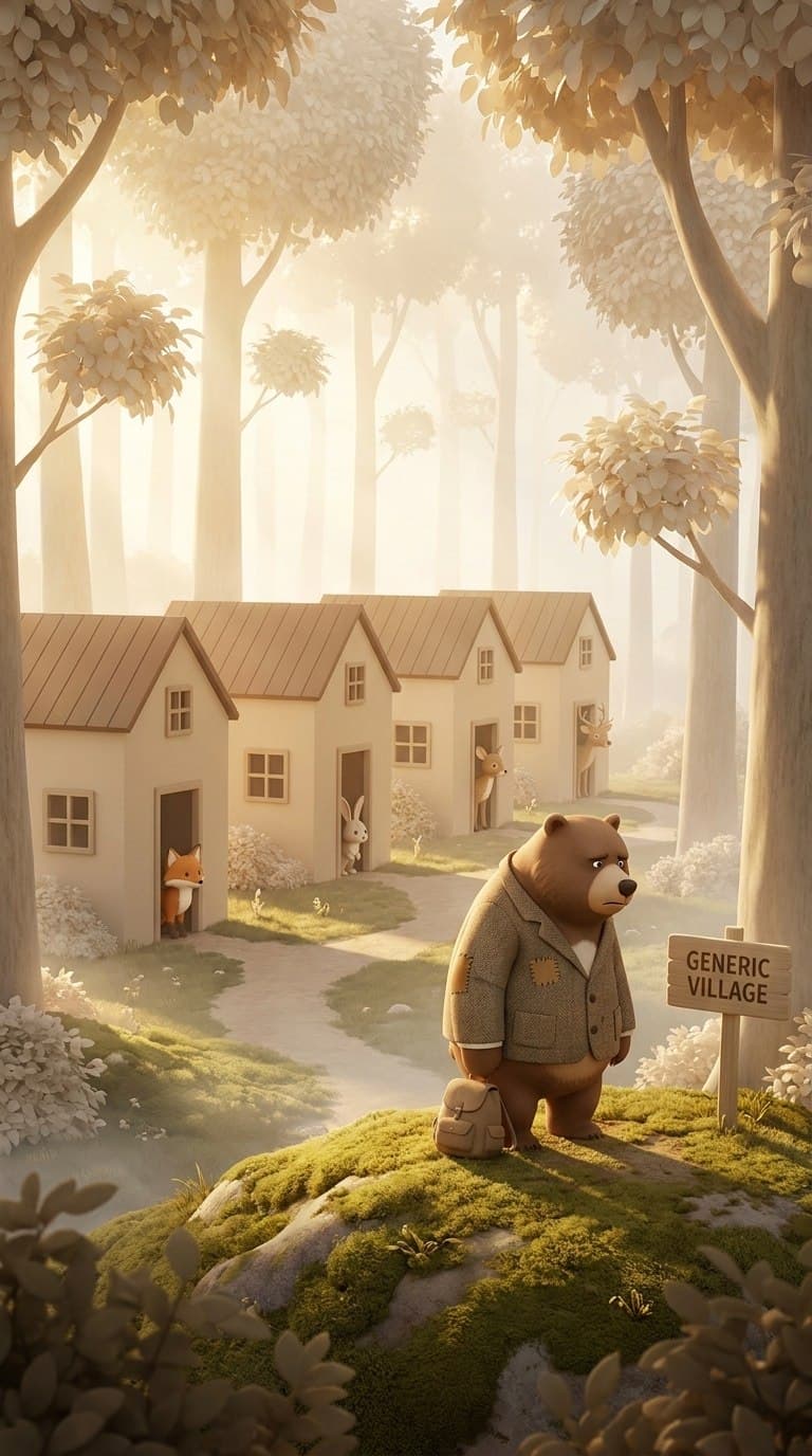 Craft team helping the bear build his vision